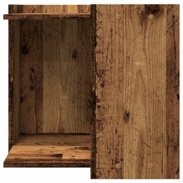 vidaXL toiletskjuler kattebakke 53x53x51 cm konstrueret træ antikt træ
