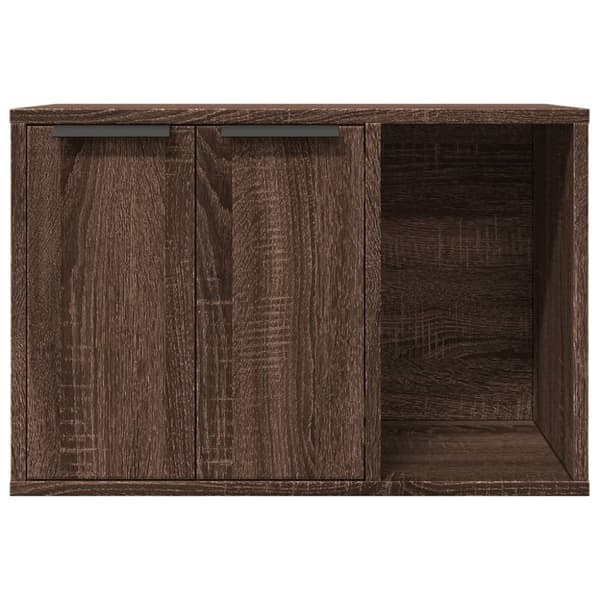 vidaXL Skåp för kattlåda brun ek 60x40x40 cm konstruerat trä