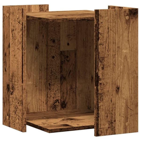 vidaXL Skap til kattetoalett gammelt tre 42x42x51 cm konstruert tre