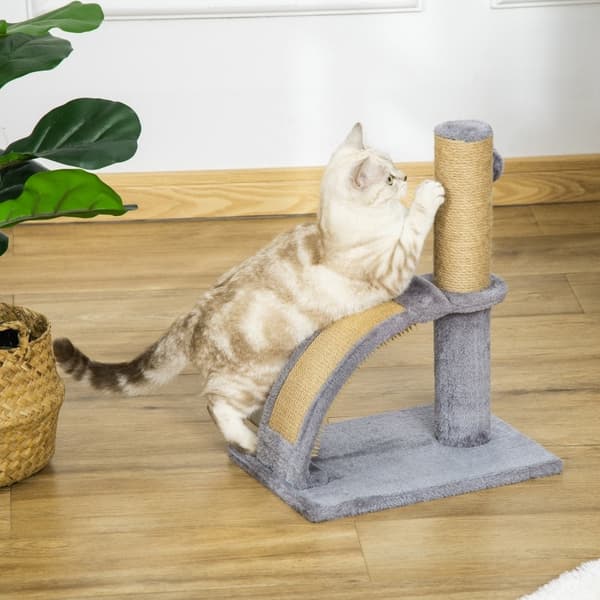 Rootz Cat Kradsestolpe - Kattetræstang - Kradsebræt - Jutestolpe - Møbelbeskytter - 34cm x 24cm x 43cm