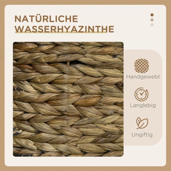 Rootz Cat Scratching Barrel - Cat Tower - Feline Hideout - Udsigtsplatform - Vandhyacint - 40 cm x 73 cm - Mørkebrun