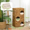 Pikkukuva 3 / 10: Rootz Cat Tower - Kissan raapimispylväs - Kissan asunto - Vesihyasintti - Monitasoinen - Pestävät tyynyt - 40cm x 31cm x 76cm