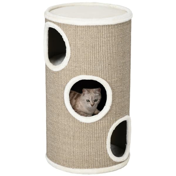 Rootz Cat -raapimistynnyri - Kitty Condo - Kissapuu - Pehmeä pehmo - Sisalköysi - Uniluola - 38cm x 70cm - Ruskea