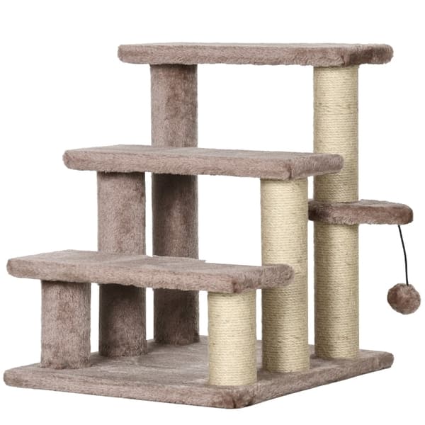 Rootz Pet -portaikko - Kissan kiipeilyportaat - Kitty Play Tower - Auttaa saavuttamaan korkeita alueita - Kompakti ja kannettava - Tukeva muotoilu - 4