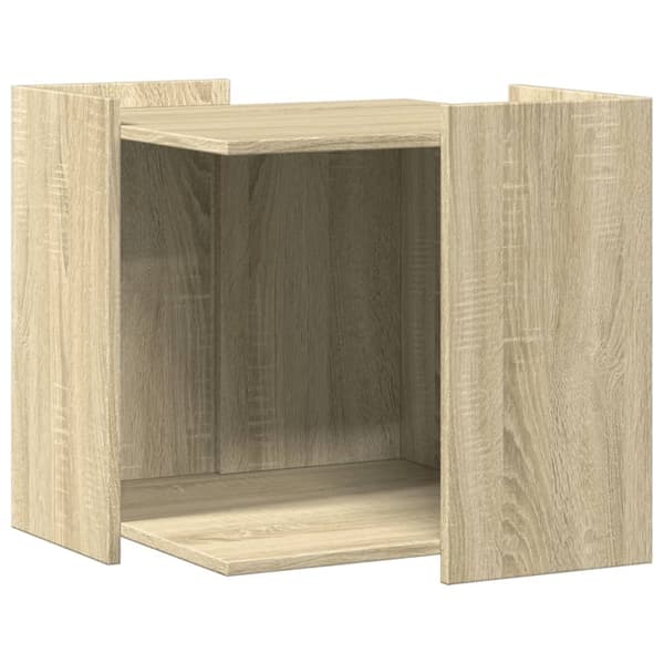 Skåp för kattlåda sonoma-ek 53x53x51 cm konstruerat trä