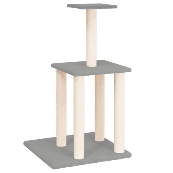 Klösträd med sisalpelare ljusgrå 85,5 cm