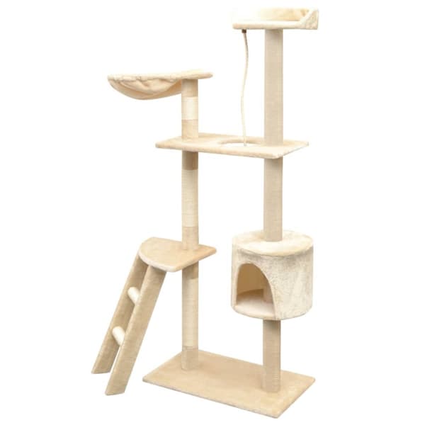 Klösträd med sisalpelare 150 cm beige