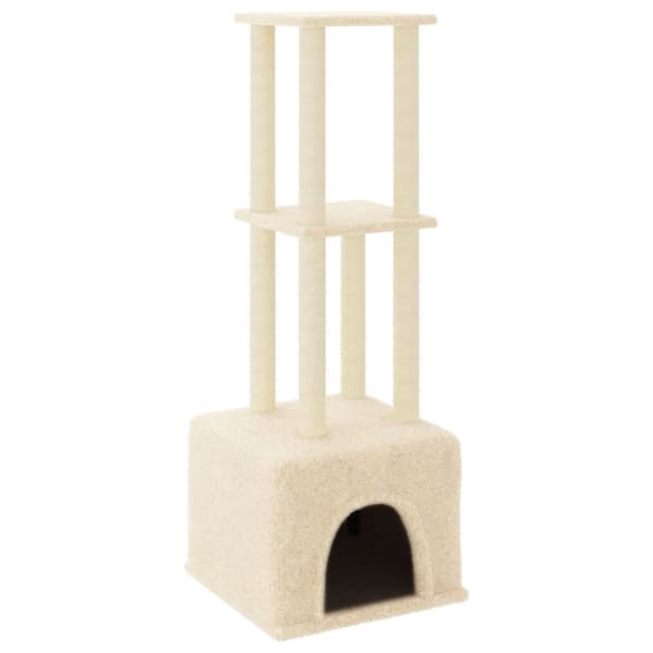 Klösträd med sisalpelare gräddvit 133,5 cm