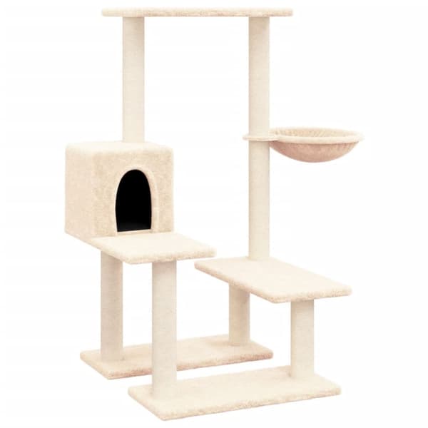 Katträd med klöspelare sisal gräddvit 94,5 cm