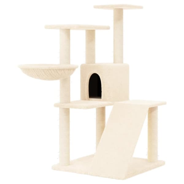 Katträd med klöspelare sisal gräddvit 94 cm