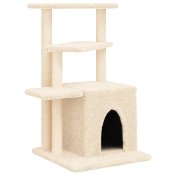 Klösträd med sisalpelare gräddvit 83,5 cm
