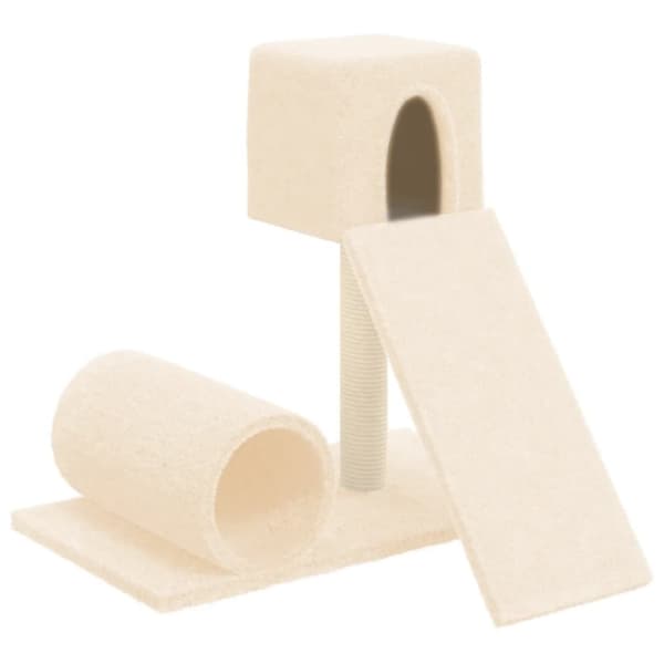 Klösträd med klöspelare sisal gräddvit 59 cm