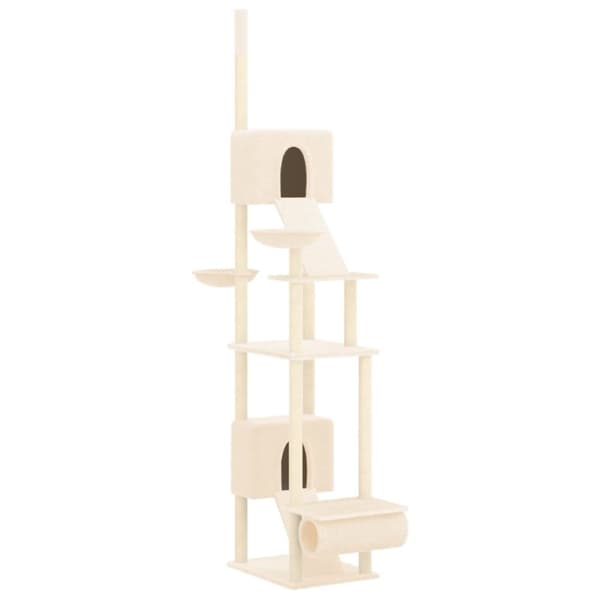 Golv-till-tak klösträd gräddvit 277-303 cm