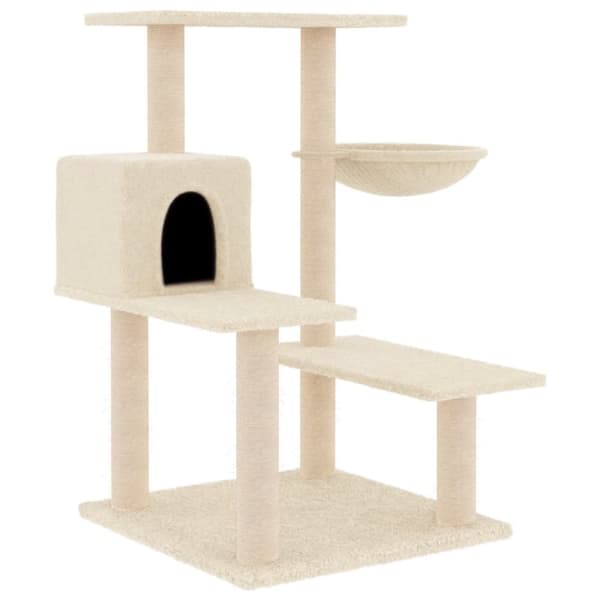 Klösträd med sisalpelare gräddvit 82,5 cm