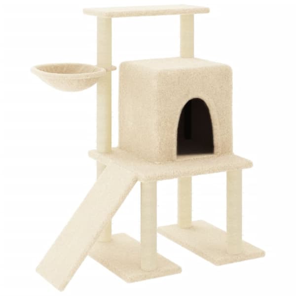 Klösträd med sisalpelare gräddvit 96,5 cm