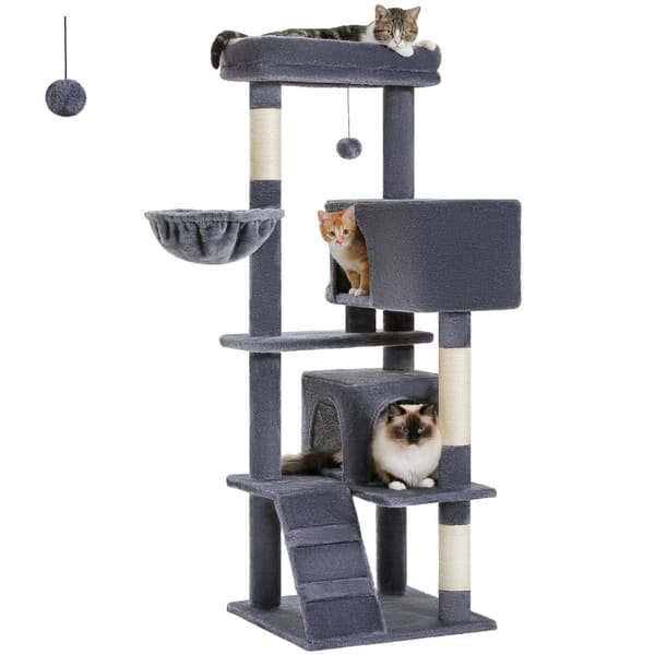 Kattträd för stora katter, flera viloplatser, hållbar konstruktion,XL, AMT0111PK