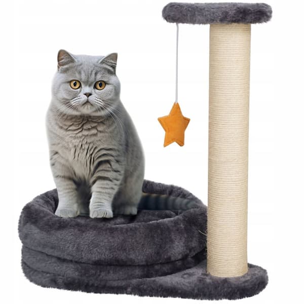 Kattskrapstolpe - grå