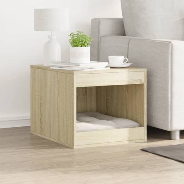 toiletskjuler kattebakke 47x59x42 cm konstrueret træ sonoma-eg