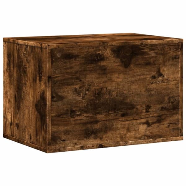 toiletskjuler kattebakke 60x40x40 cm konstrueret træ røget eg