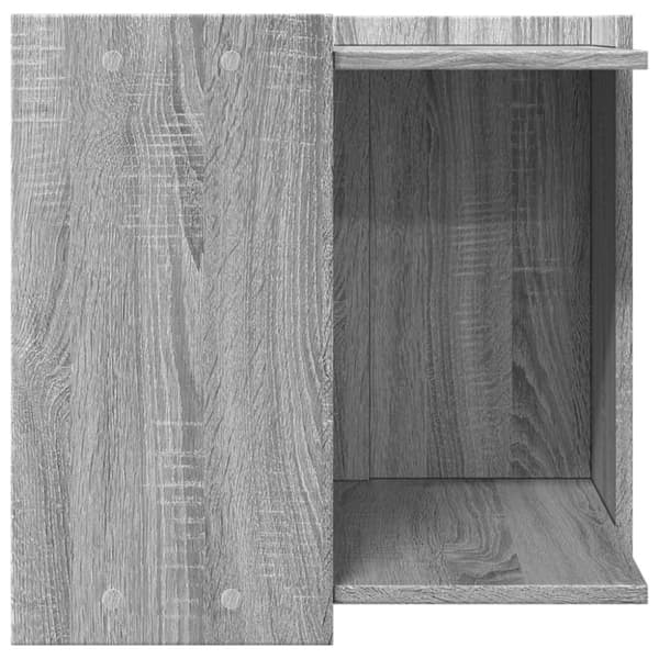 toiletskjuler kattebakke 53x53x51 cm konstrueret træ grå sonoma