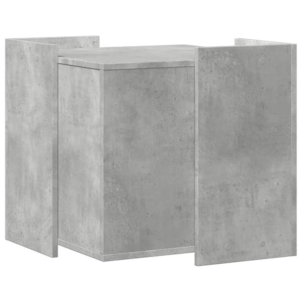 Kissanhiekkalaatikon kotelo harmaa 53x53x51 cm tekninen puu