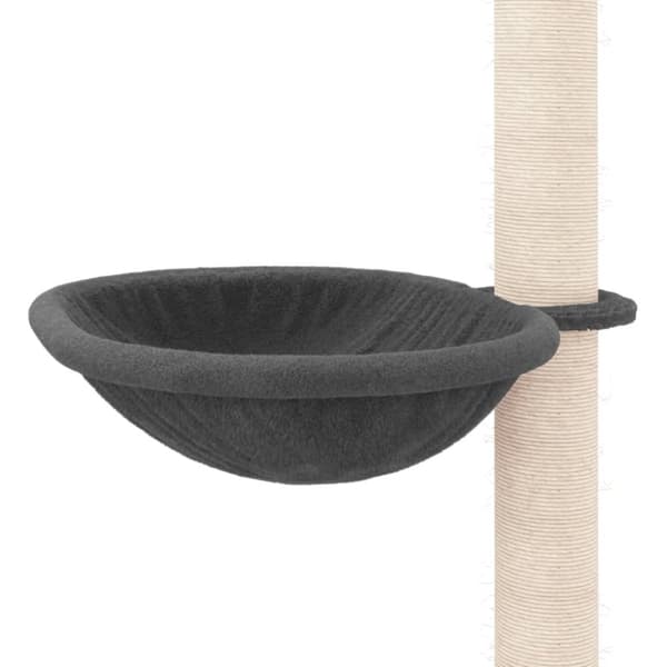 kradsetræ fra gulv til loft 263,5-289,5 cm mørkegrå