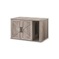 Pikkukuva 1 / 5: Rootz Cat House - Lemmikkikoti - Sisäkatto - Lastulevy - Greige kirjava - 85cm x 48,5cm x 50cm - Pariovi - Kahvat