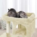 Miniatyrbillede 3 af 9: Scratching Post - Kattemøbler med 2 huller og platform - 84 cm - beige