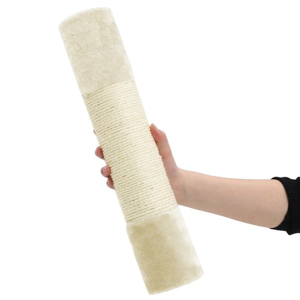Scratching Post - Kattemøbler med 2 huller og platform - 84 cm - beige