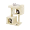 Miniatyrbillede 1 af 9: Scratching Post - Kattemøbler med 2 huller og platform - 84 cm - beige
