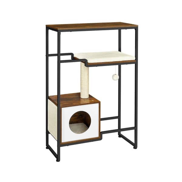 Scratching Post - 2 -in -1 møbler - med hylde - brun