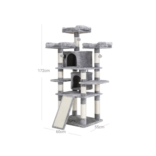 Scratching Post - Cat Pole - Cat House - Light Gray