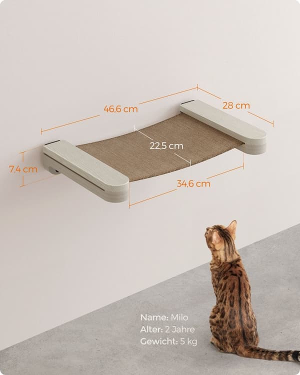 Scratching Post - Cat Hangmat - Wall Montage - Brown