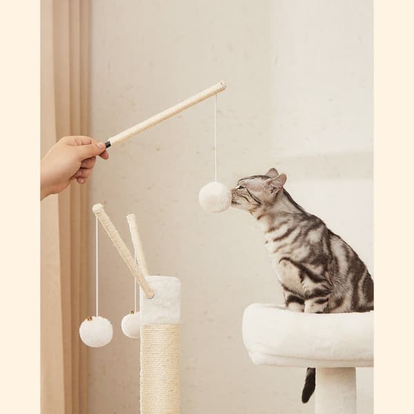 Scratching Post - Med kablet til kassekasse - Vintage Design - Brown