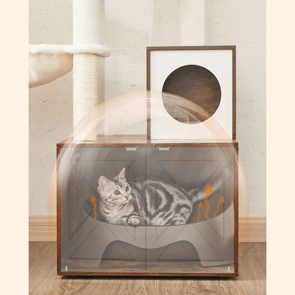 Scratching Post - Med kablet til kassekasse - Vintage Design - Brown
