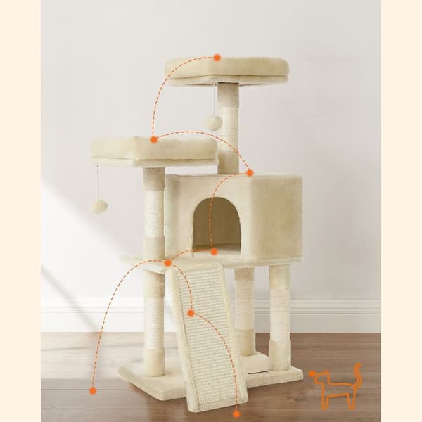 Raaputusviesti - 2 tasangan - 115 cm - naarmuuntumislevy - beige