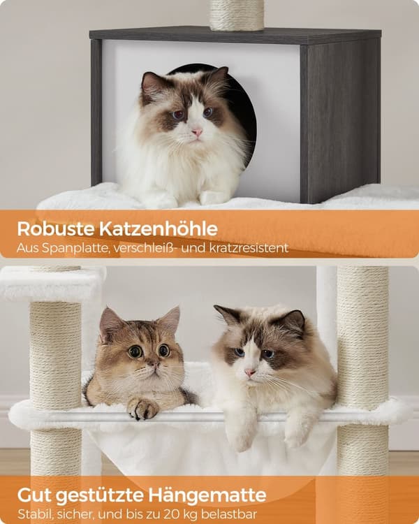 Scratching Post - 138 cm - med plateauer og puder