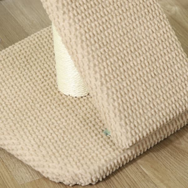 Rootz Cat-kradsestolpe - Kloskrabe - Sisalstang - Beskytter møbler - 33x33x54cm - Spånplade af høj kvalitet med legebold