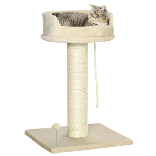 Rootz Cat Tree Play Tower - Kradsestolpe - Klatreaktivitetscenter - Plys komfort - 55 cm x 55 cm x 83 cm