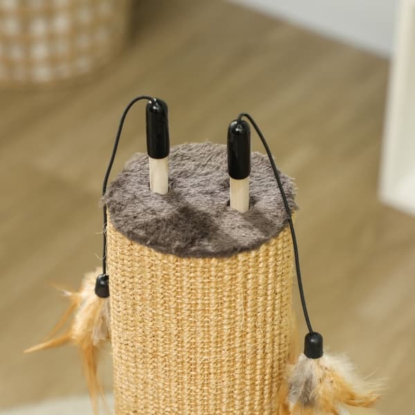 Rootz-kradsestolpe til katte - Kattetræ - Klatrestang - Fremmer sunde muskler - 35 cm x 35 cm x 78 cm
