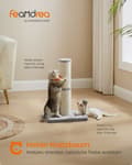 Miniatyrbild 2 av 8: Scratching Post - 53 cm hög - med plysch boll & klocka