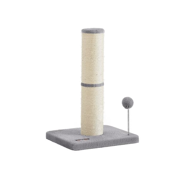 Scratching Post - 53 cm hög - med plysch boll & klocka