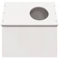 Miniatyrbild 4 av 7: vidaXL Katthus vit 41x50x50 cm massiv furu
