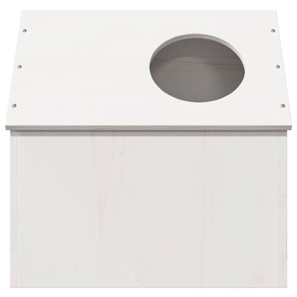 vidaXL Katthus vit 41x50x50 cm massiv furu
