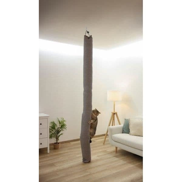 Klätterväska för katter - KERBL - CLIMBER - 16 x 16 x 240 cm - Takfäste - Grå