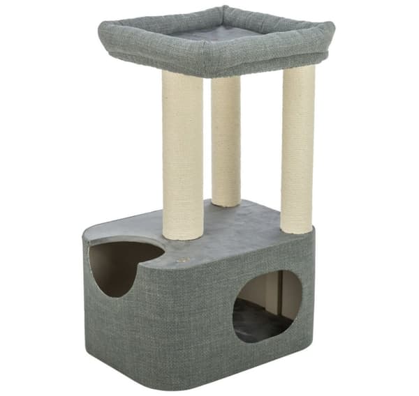 Viviana Scratching tree, square, 86 cm, blue grey