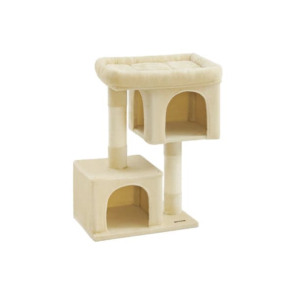 Scratching Post XL - med en stor plattform - beige