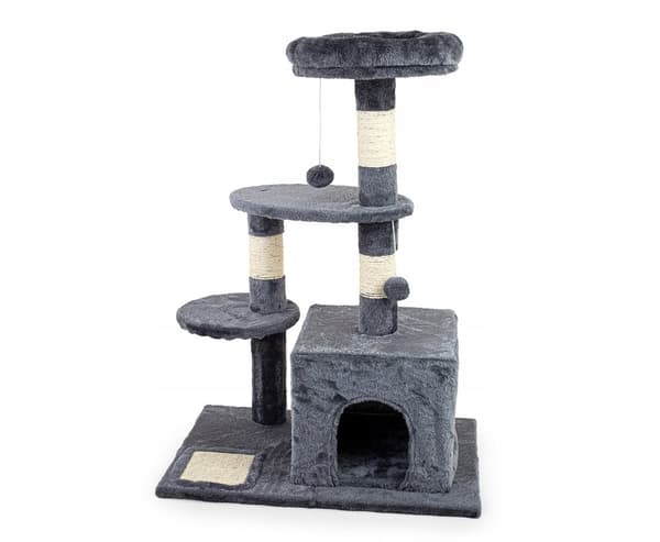 Modern Antracitgrå Kattklösträd - Elegant 85cm Design för Stilfulla Inredningar