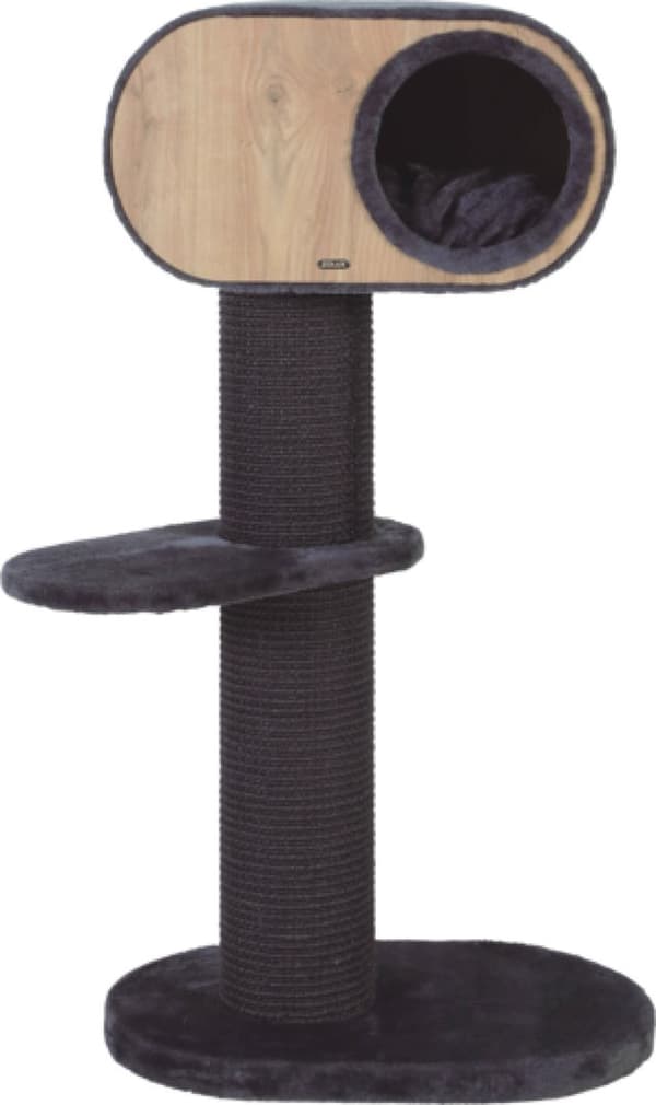 ZOLUX Skrapstolpe Wonderful Cat 2 grå - kattskrapa - 60 x 42,5 x 114cm
