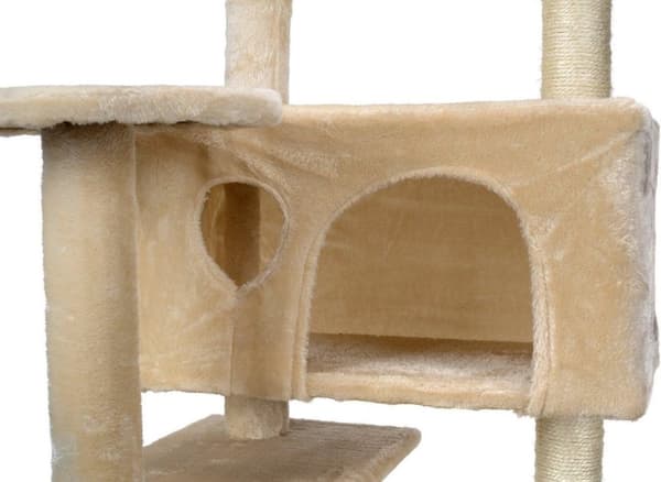 Multi-Kat Legetårn med Roterende Platforme & Sisal Pæle